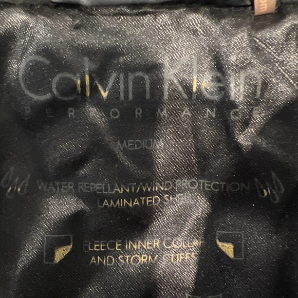 Calvin Klein Women's Performance Black Water Repellant Cold Weather Jacket Sz M - Picture 3 of 3